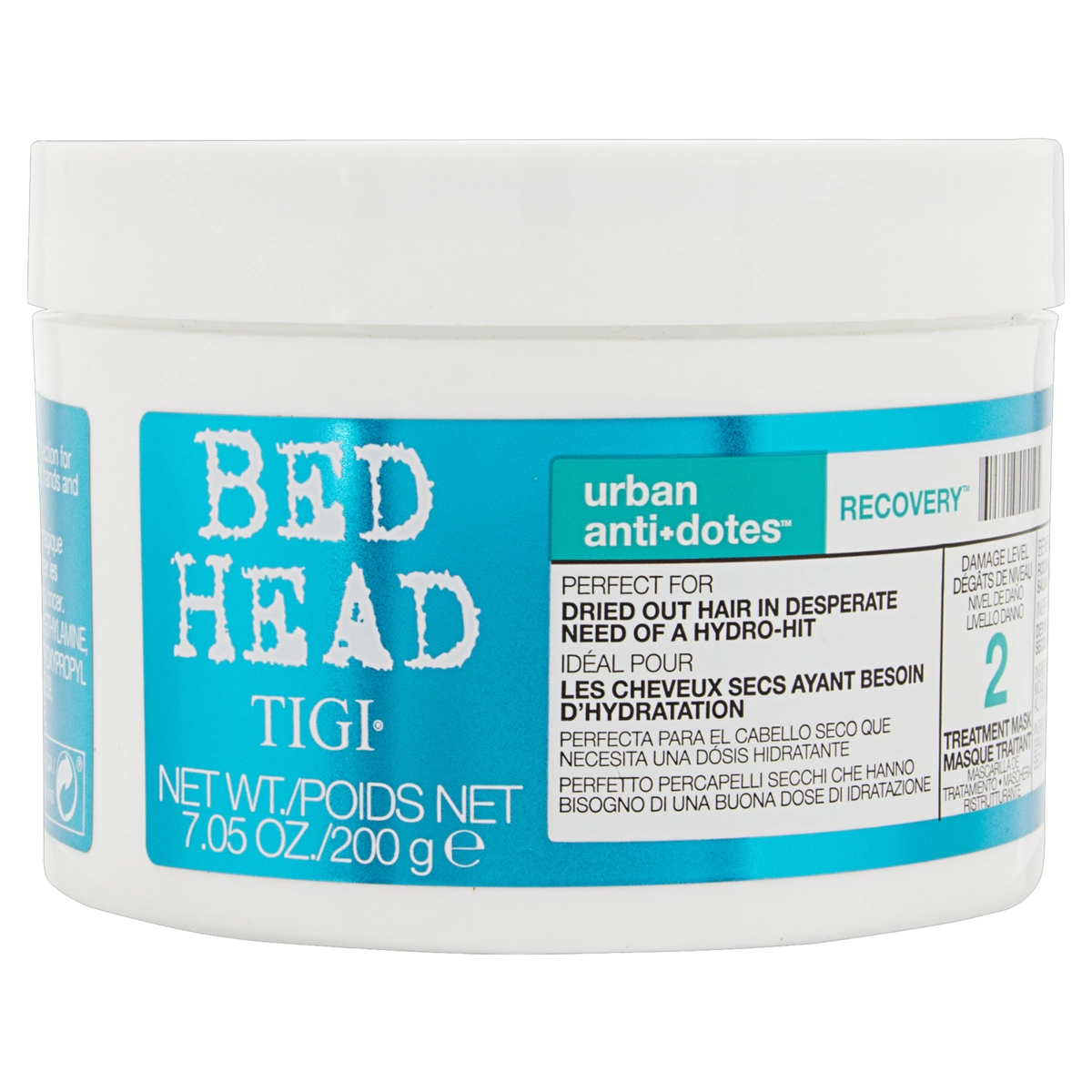 Máscara Condicionante Bed Head Tigi Urban Anti Dotes Recovery Pote 200g
