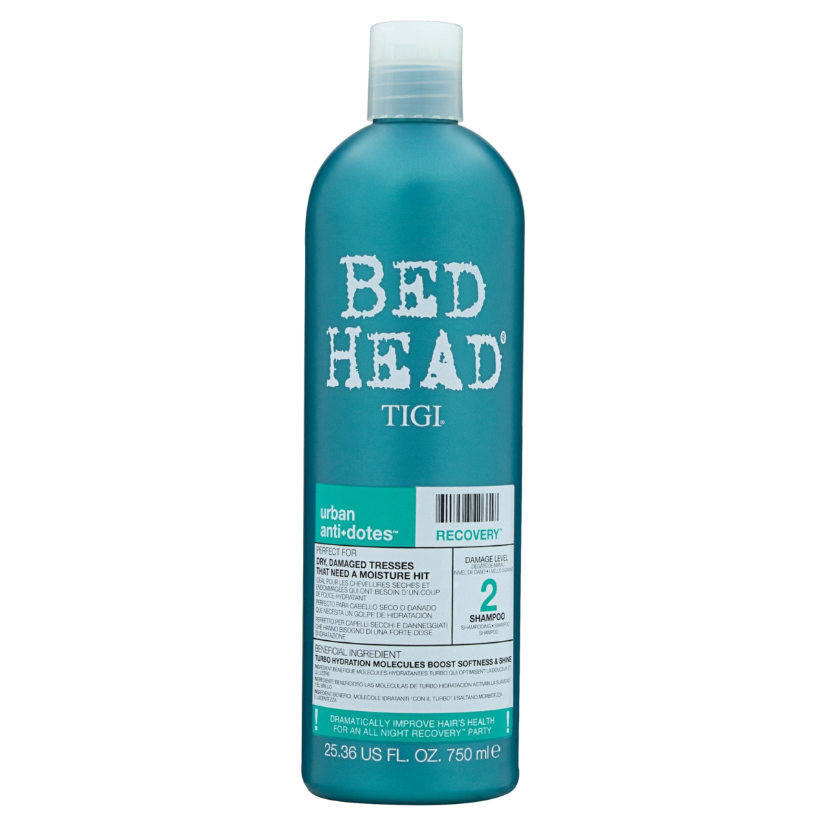 Shampoo Bed Head Tigi Urban Anti Dotes Recovery Frasco 750ml
