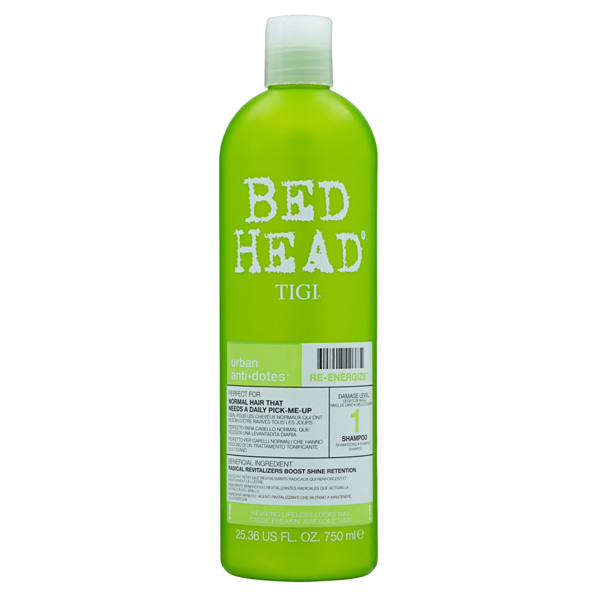 Shampoo Bed Head Tigi Urban Anti Dotes Re Energize Frasco 750ml