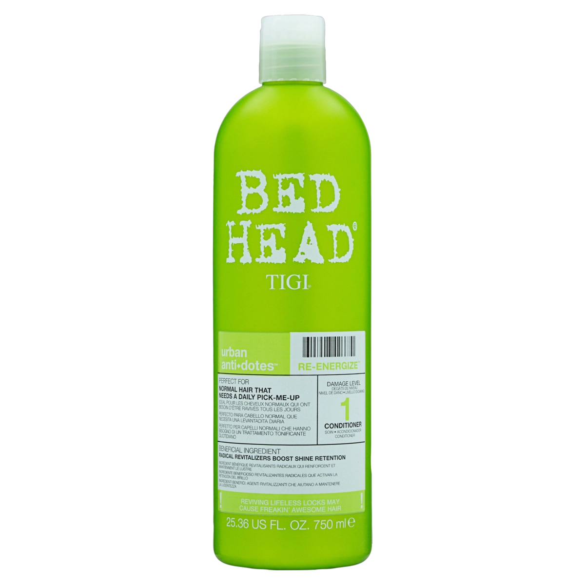 Condicionador Bed Head Tigi Urban Anti Dotes Re Energize Frasco 750ml