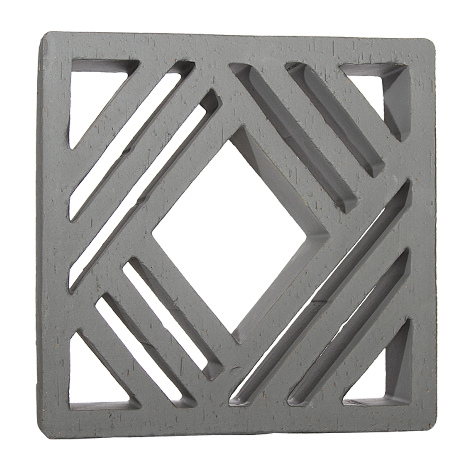 Cobogó Cerâmico Natural 25x25cm Carbono Macramê Essenza