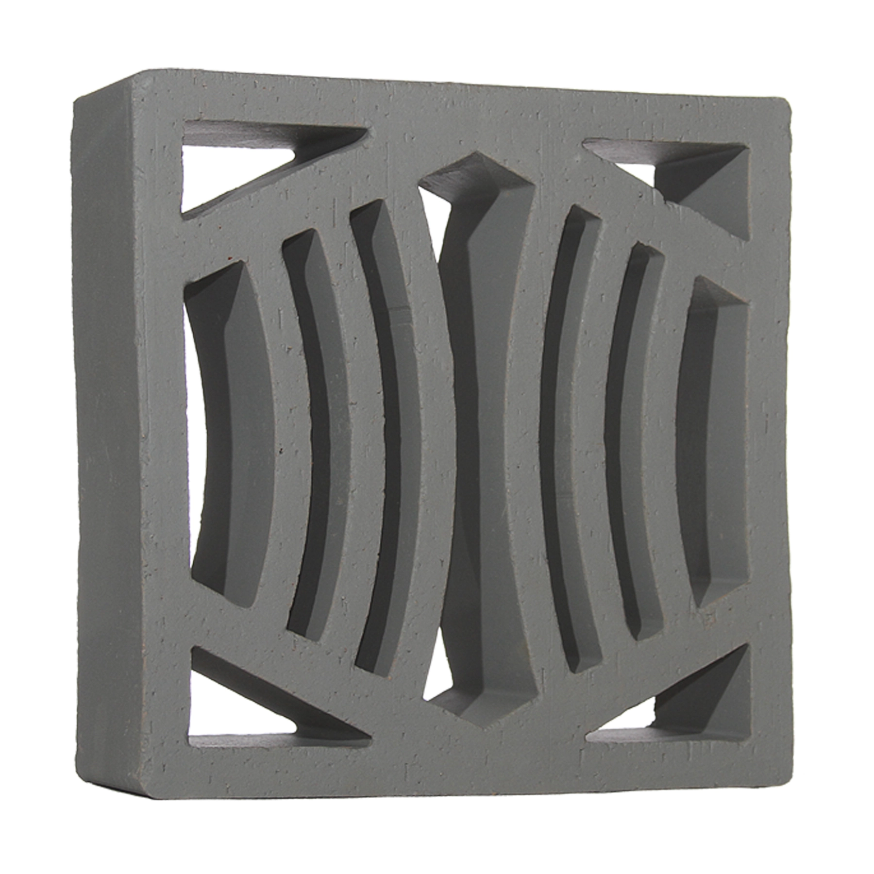 Cobogó Cerâmico Natural 25x25cm Carbono Festonê Essenza