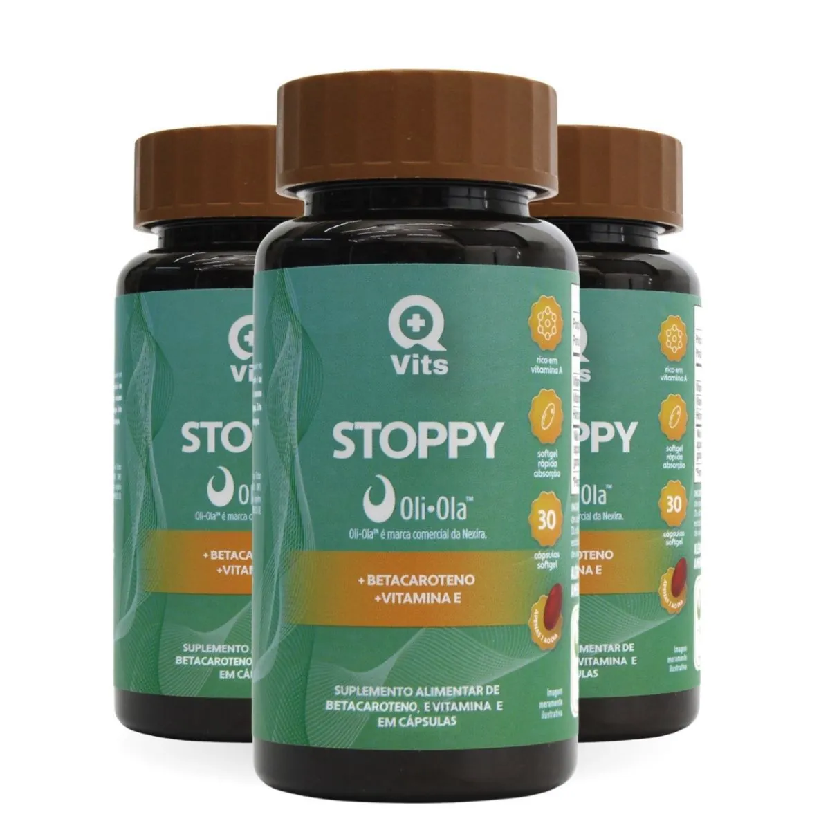 Oli Olá Stoppy QMaisVits 30 Cápsulas Softgel