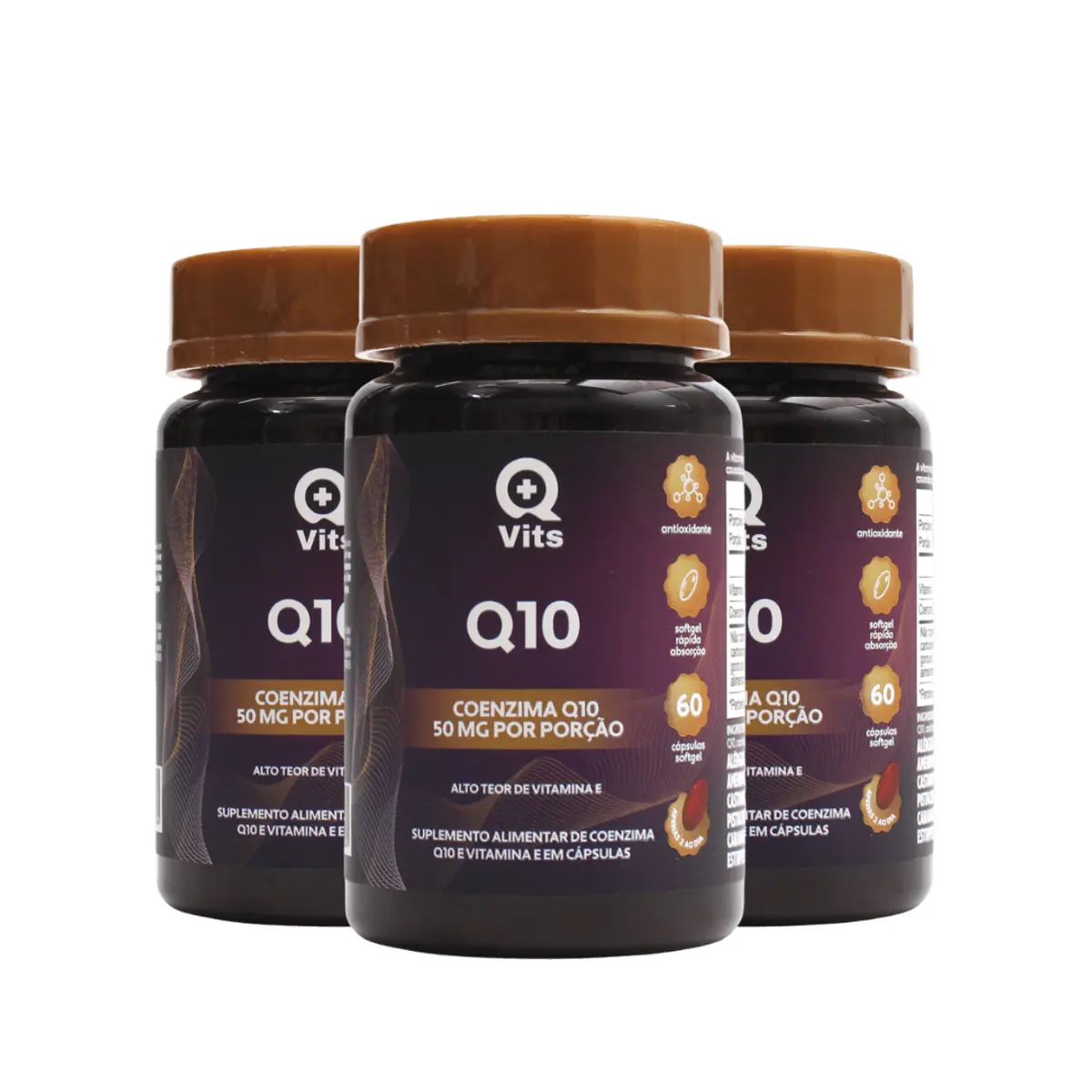 Coenzima Q10 QMaisVits 60 Cápsulas Softgel