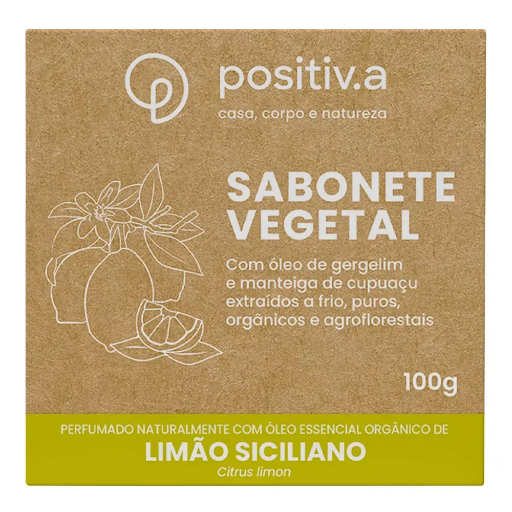 Sabonete Vegetal Positiva Limão Siciliano 100g