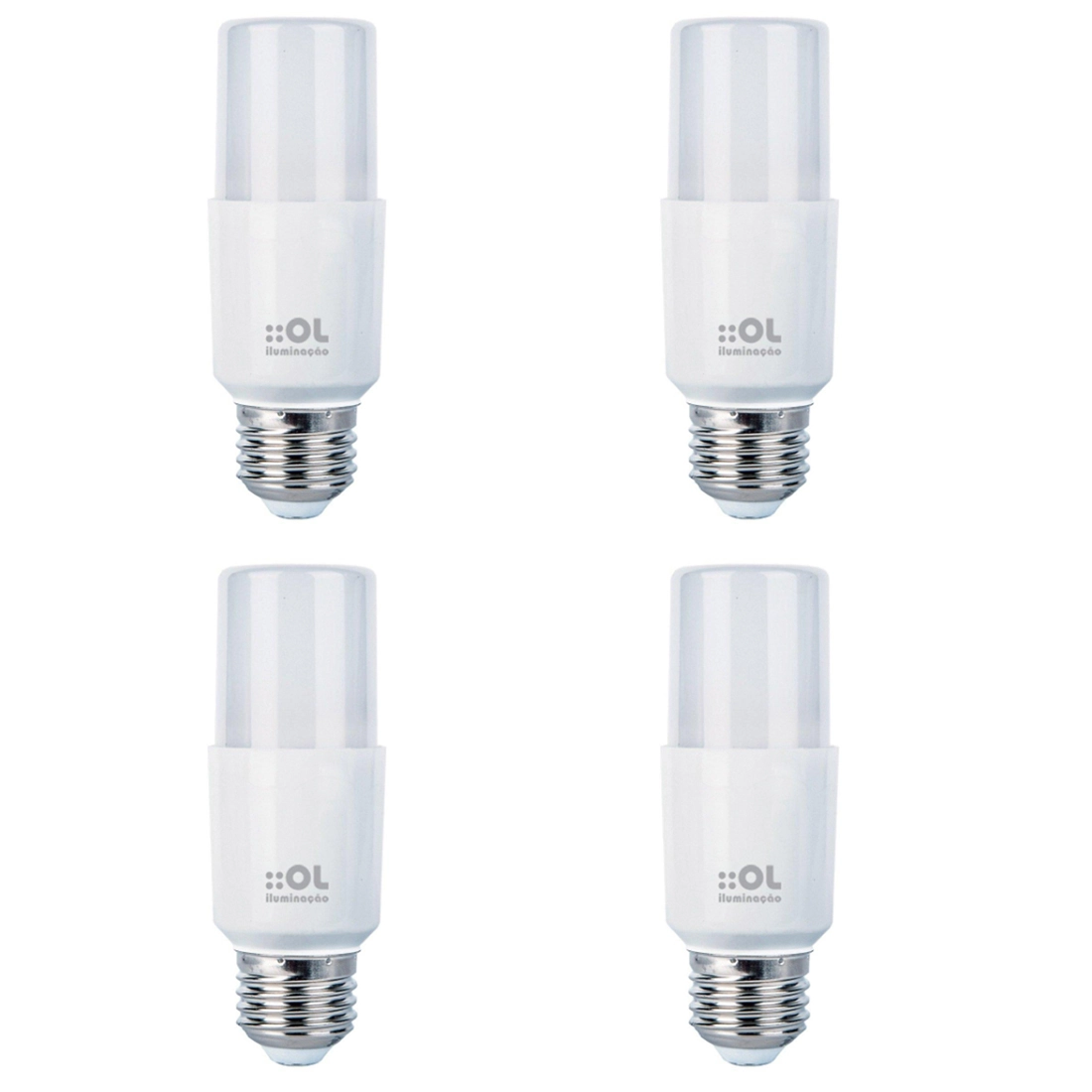 Kit 4 Lâmpadas Led Compacta E27 4,8w 6500k Bivolt