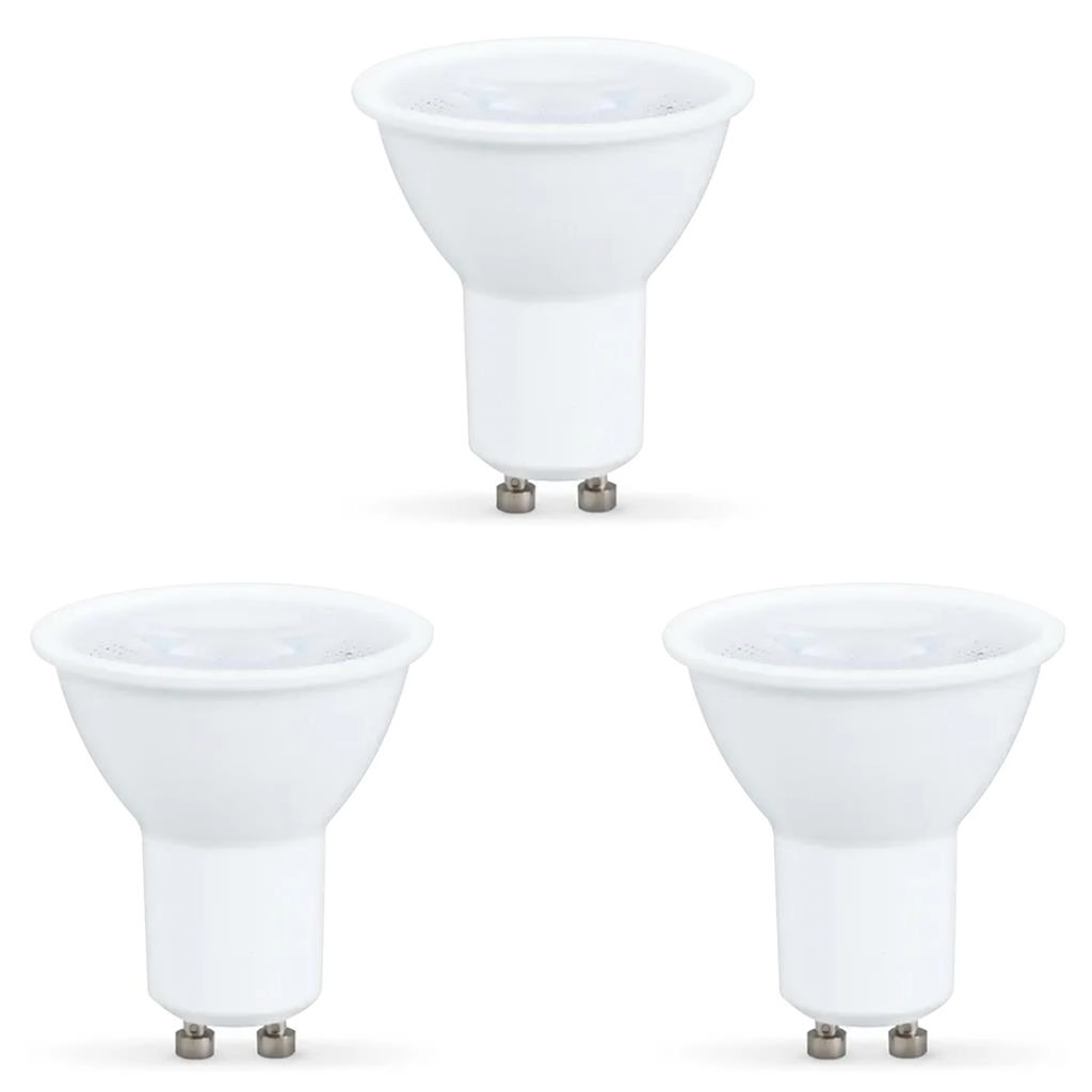 Kit 3 Lâmpada Led Dicróica Gu10 4.8w 350lm Bivolt Luz Branca