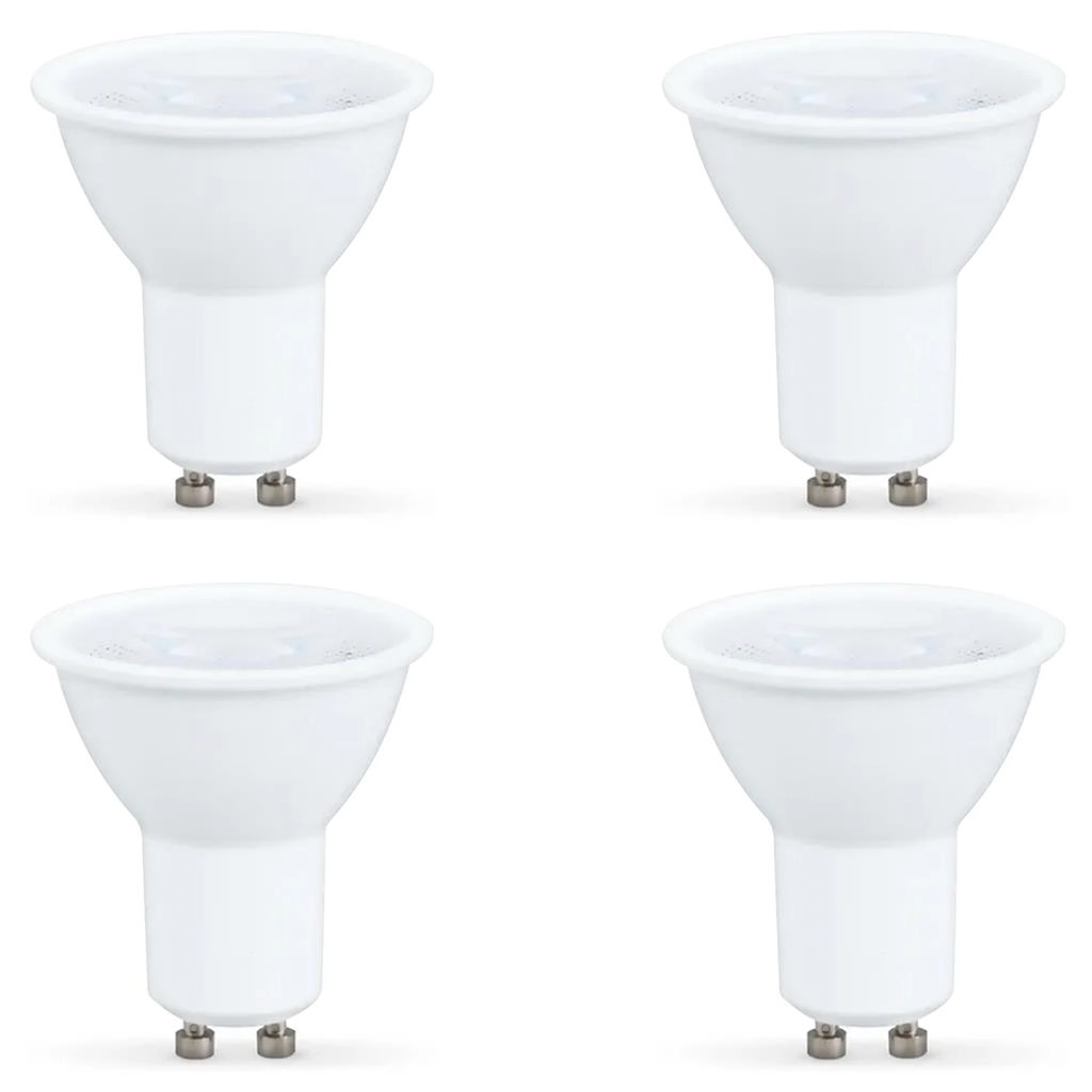 Kit 4 Lâmpada Led Dicróica Gu10 4.8w 350lm Bivolt Luz Branca