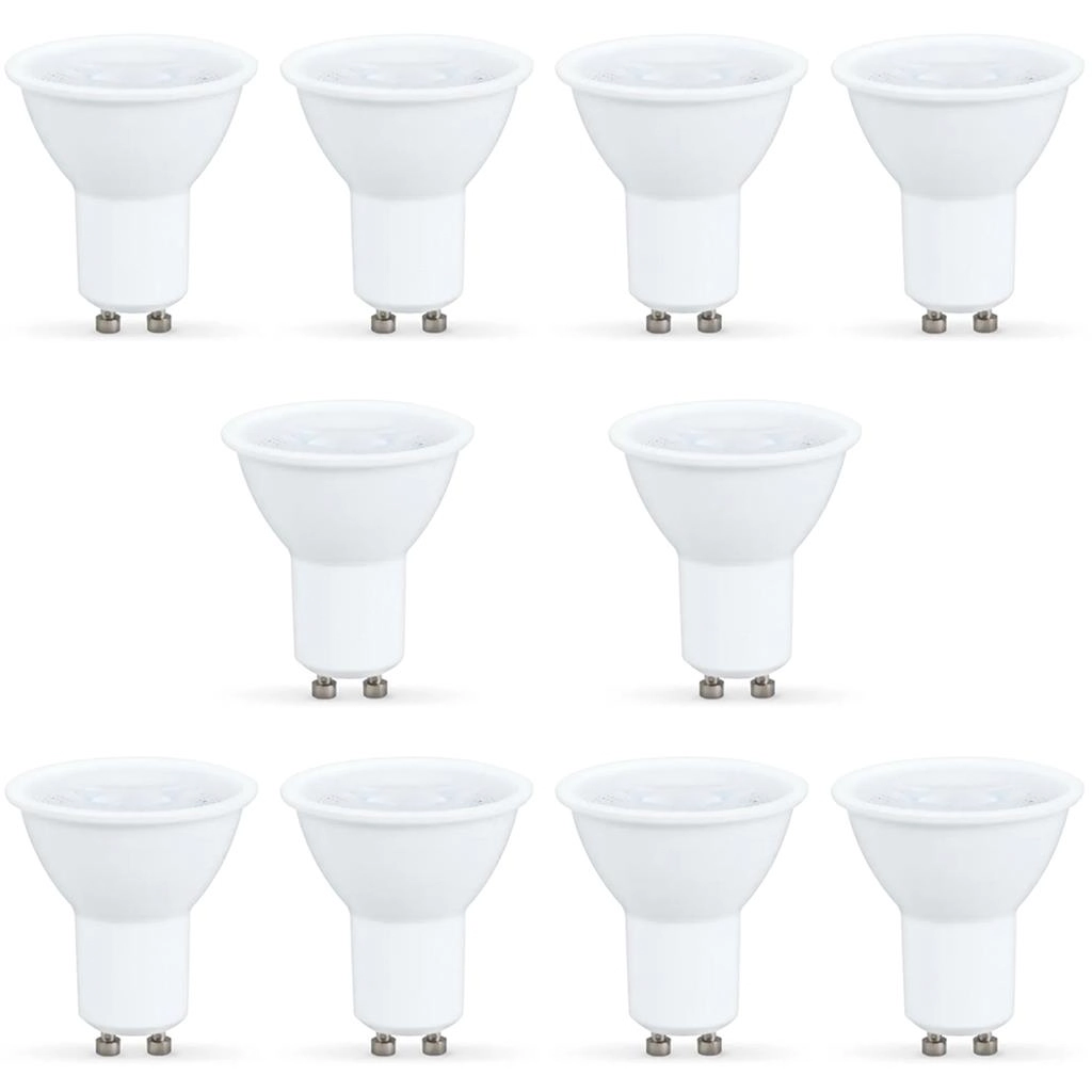 Kit 10 Lâmpada Led Dicróica Gu10 4.8w 350l Bivolt Luz Branca