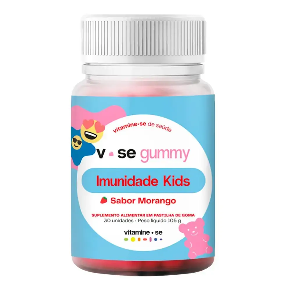 Gummy Imunidade Kids Vitamine-se Morango 105g 30 Pastilhas