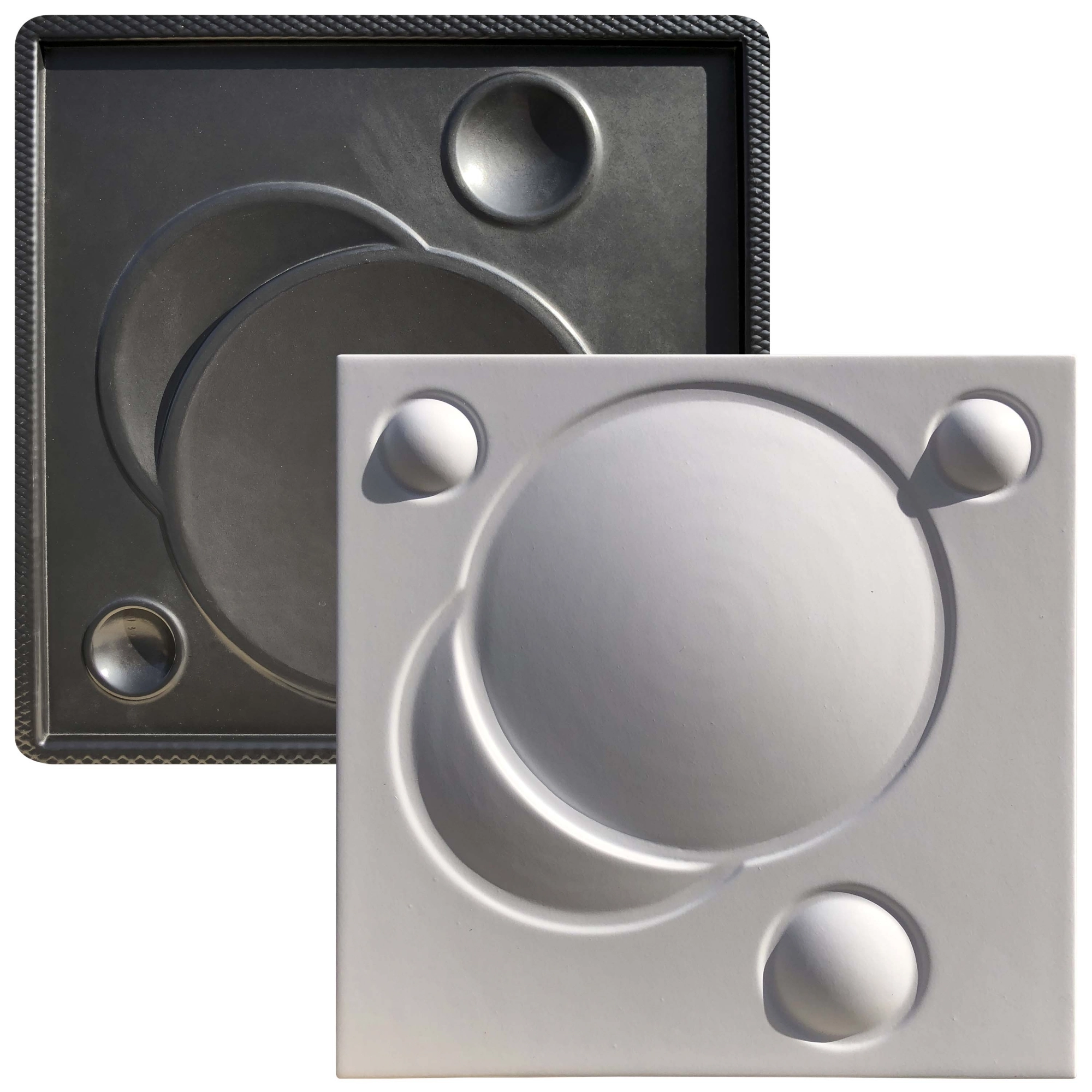 Forma 3d Gesso E Cimento Abs - Eclipse 40x40