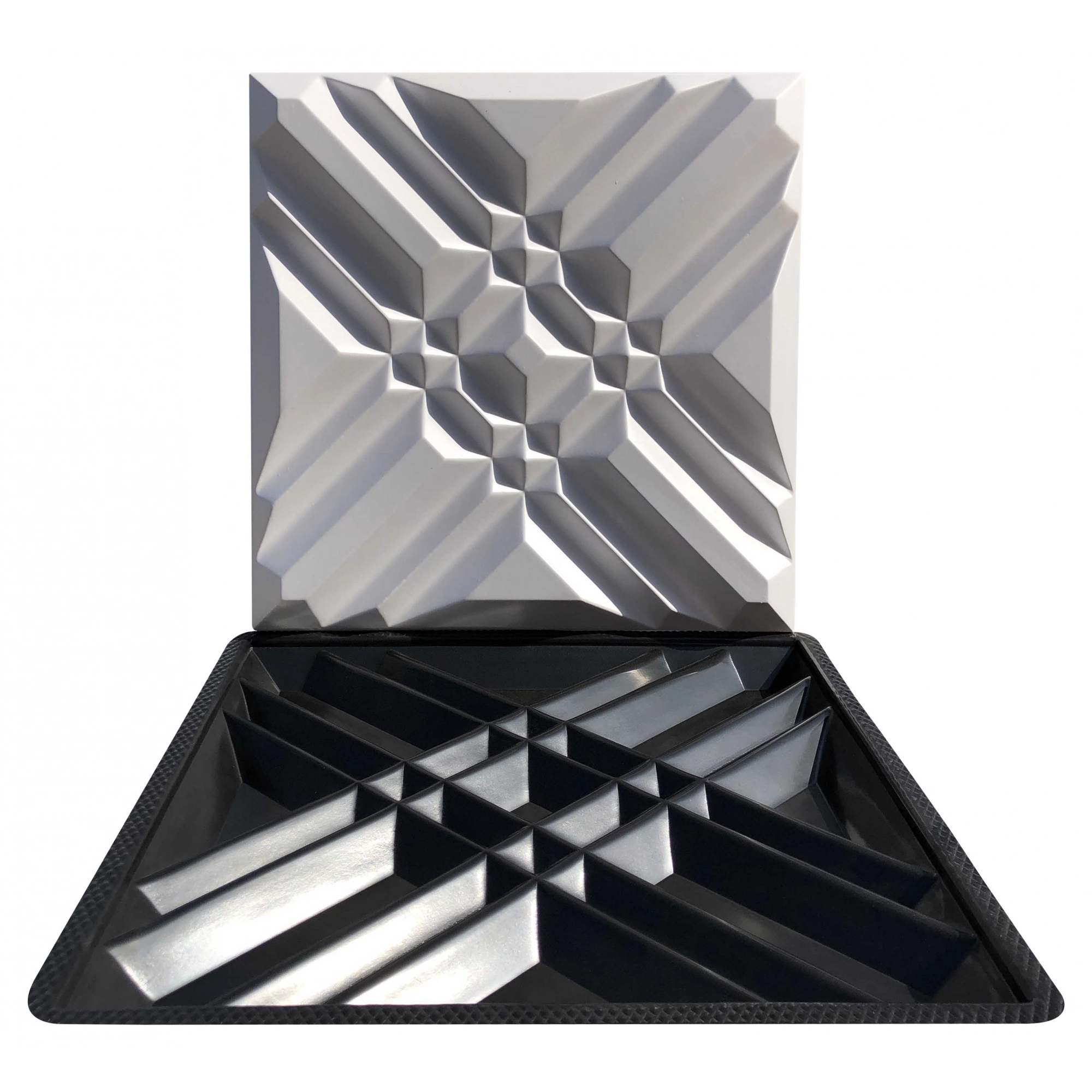 Forma 3d Gesso E Cimento Abs - Xis 40x40