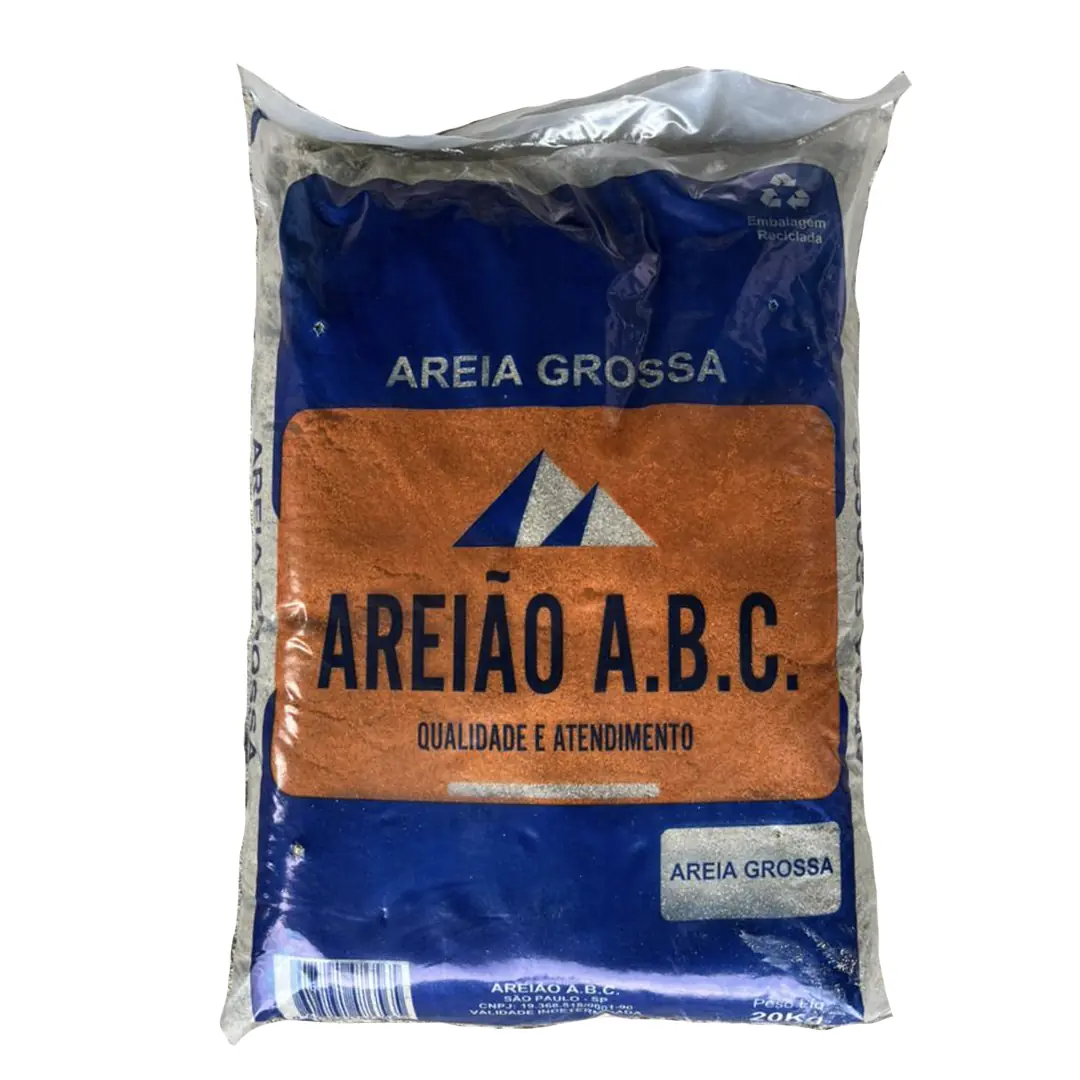 Areia Grossa Lavada Saco De 20Kg