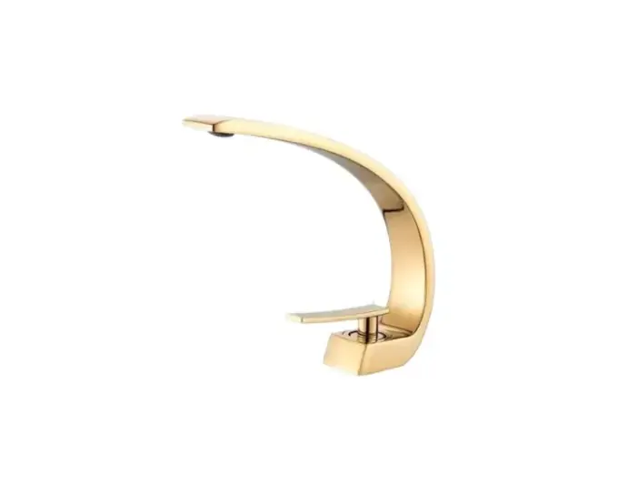 Torneira Misturador Monocomando Stylus Luxo Dourado Brilho