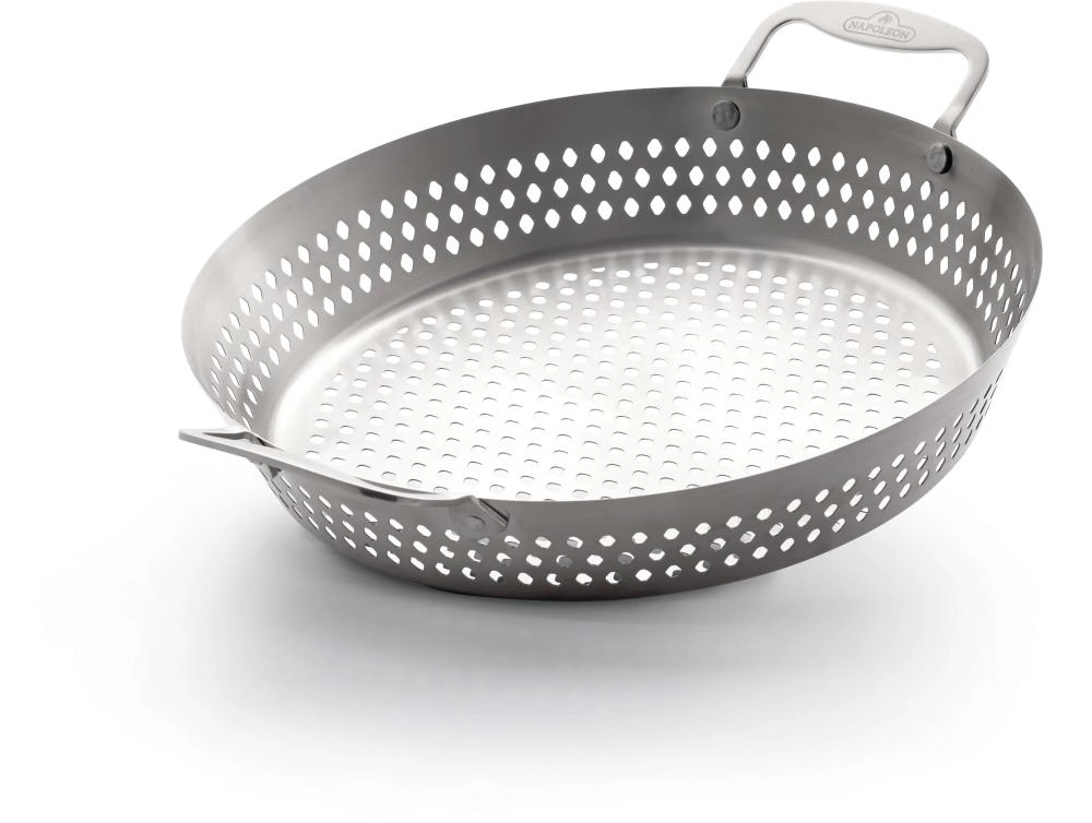 Grelha Wok Perfurada Napoleon Em Aço Inox
