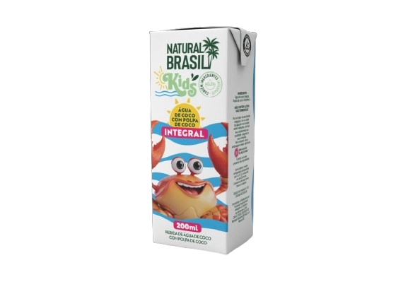 Agua Coco Polpa Natural Brasil 200ml