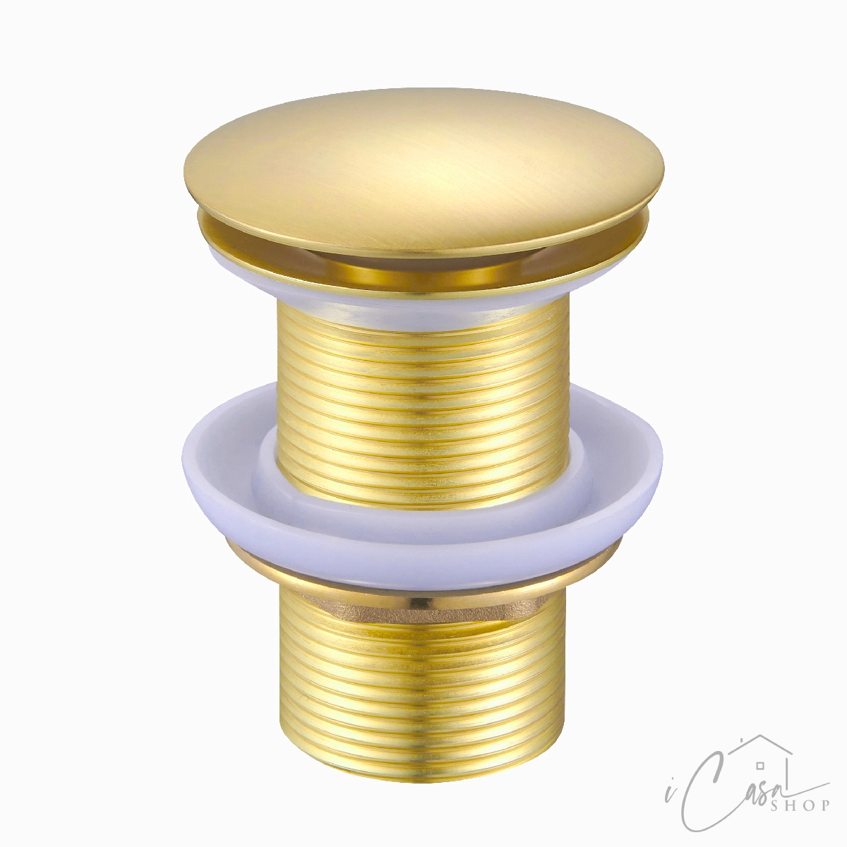 Válvula Click Up Ralo Inteligente Dourada Escovada Cuba Premium 1.1/4 Pol. (41mm)