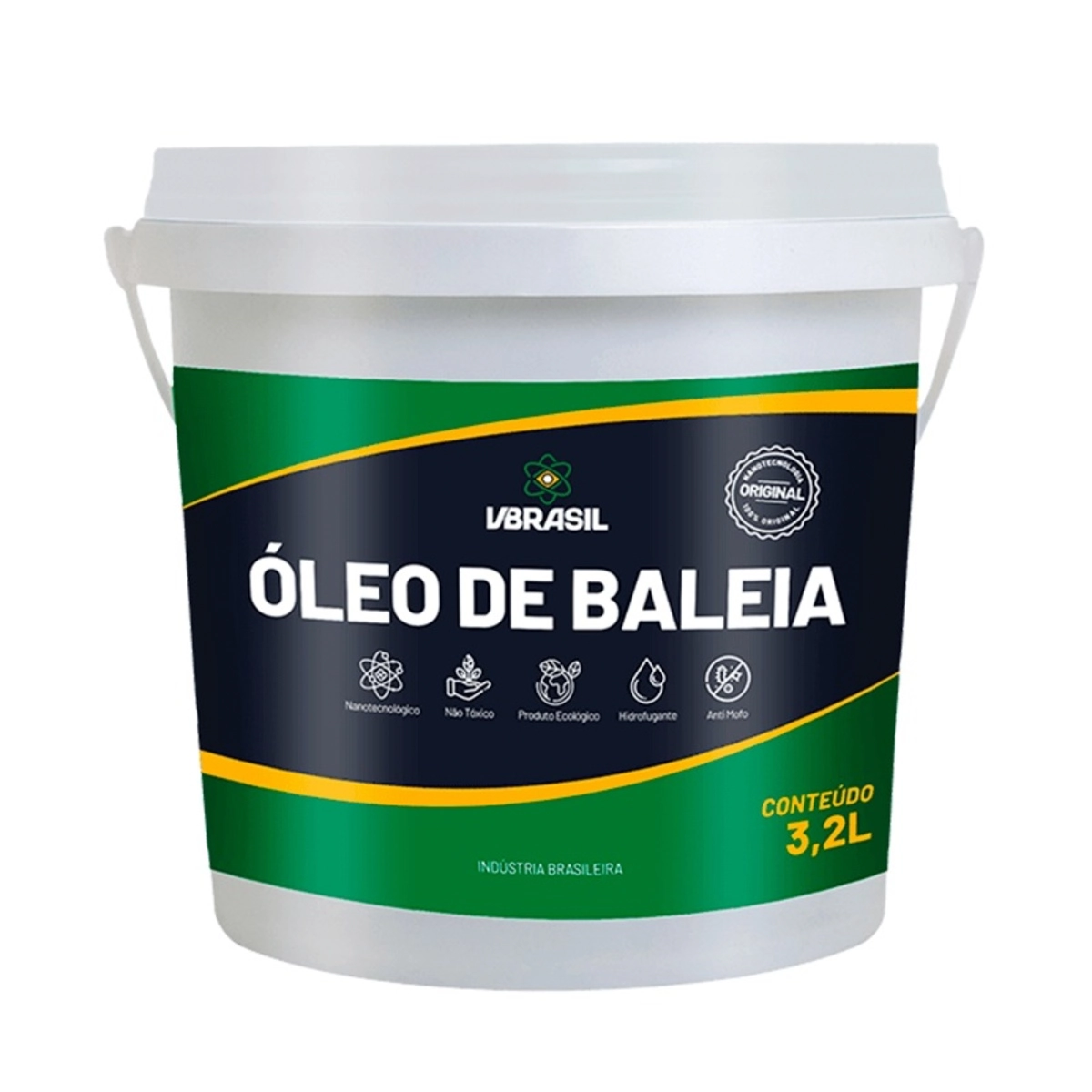 Impermeabilizante Óleo De Baleia Balde 3,2 Litros Vbrasil