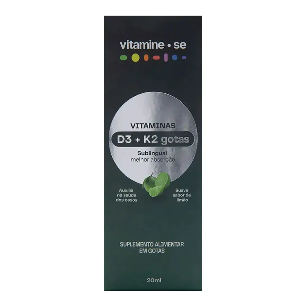 Vitaminas D3 K2 Em Gotas