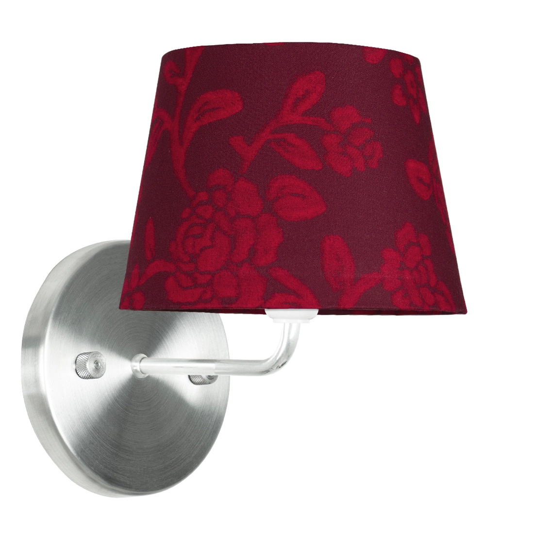 Arandela De Cupula Tradicional Floral Vermelho