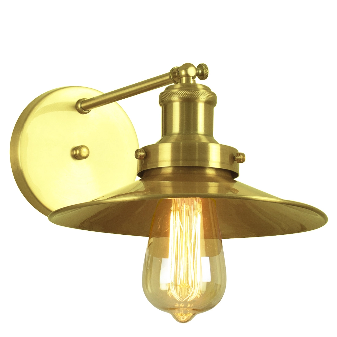 Arandela Industrial Vintage Retro Nordic Dourado Gold