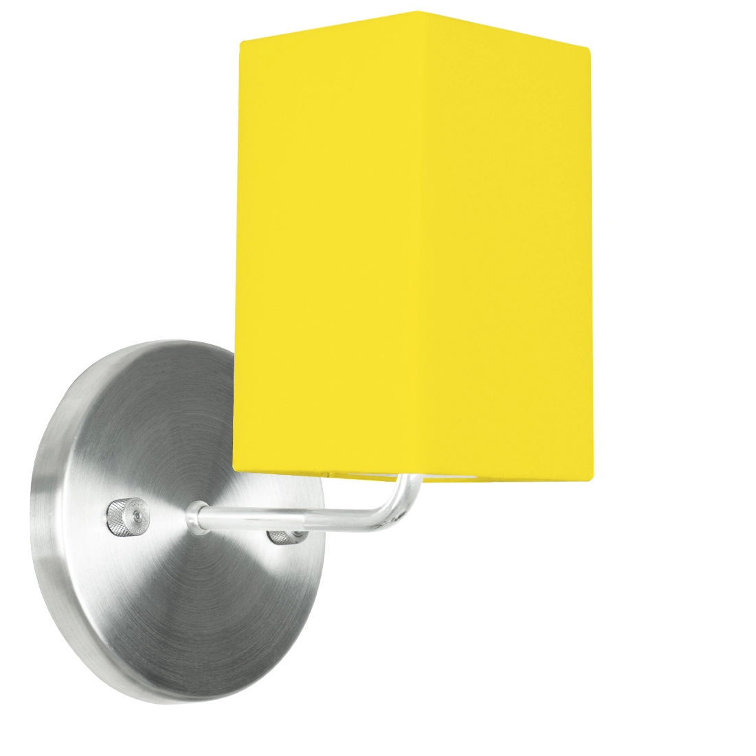 Arandela De Cupula Quadrada Amarelo