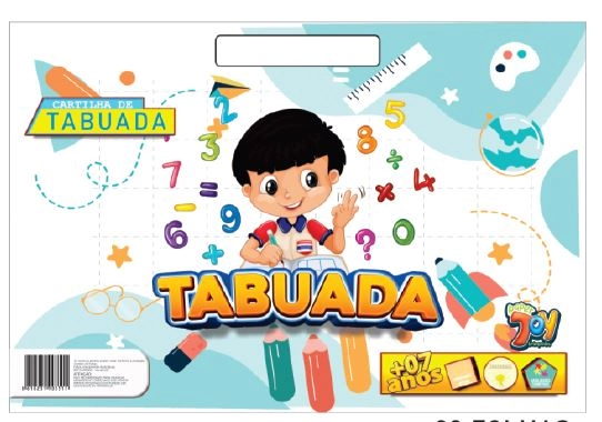 Cartilha Ativ. Tabuada 20fl 31x21cm