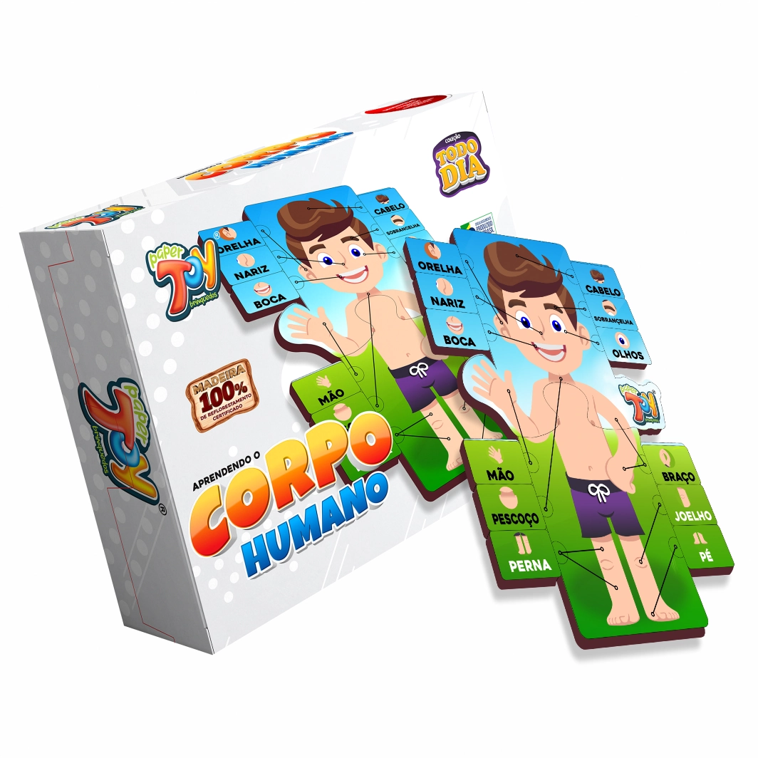Jogo Educativo Aprendendo O Corpo Humano Edcmp003 Multiarte