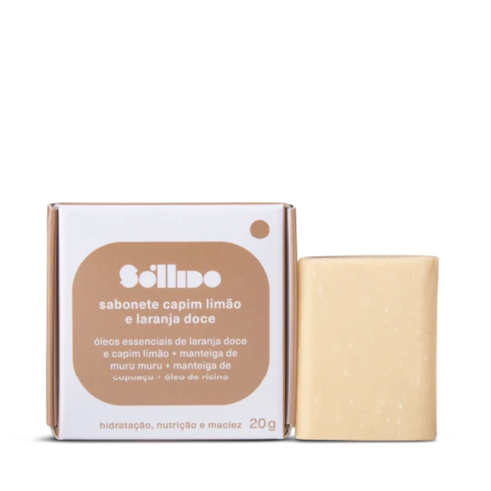Sabonete Capim Limão E Laranja Doce Sóllido 20g
