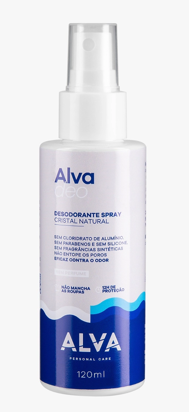 Desodorante Spray Cristal Natural Sem Perfume Alva 100ml