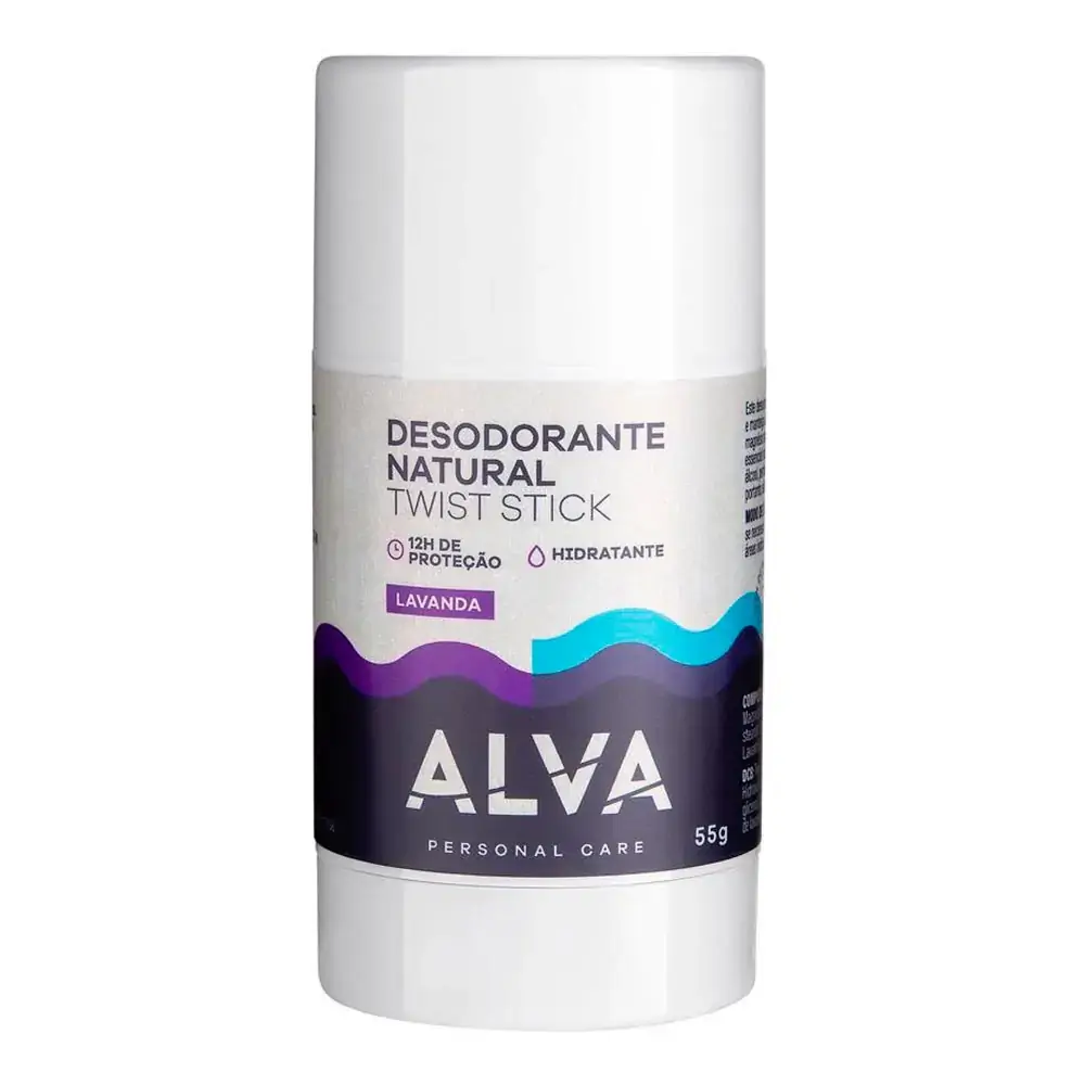 Desodorante Bastão Stick Natural Twist Lavanda Alva Personal Care 55g