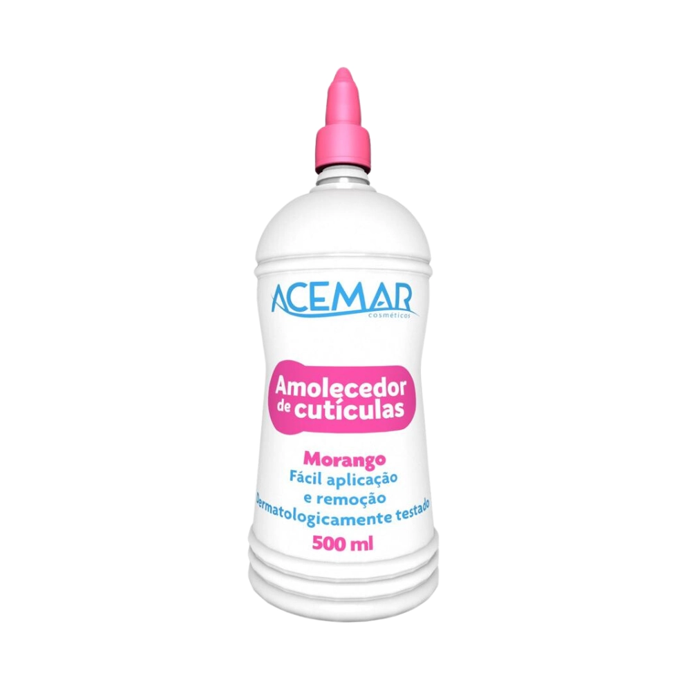 Amolecedor De Cuticulas Acemar Morango 500ml