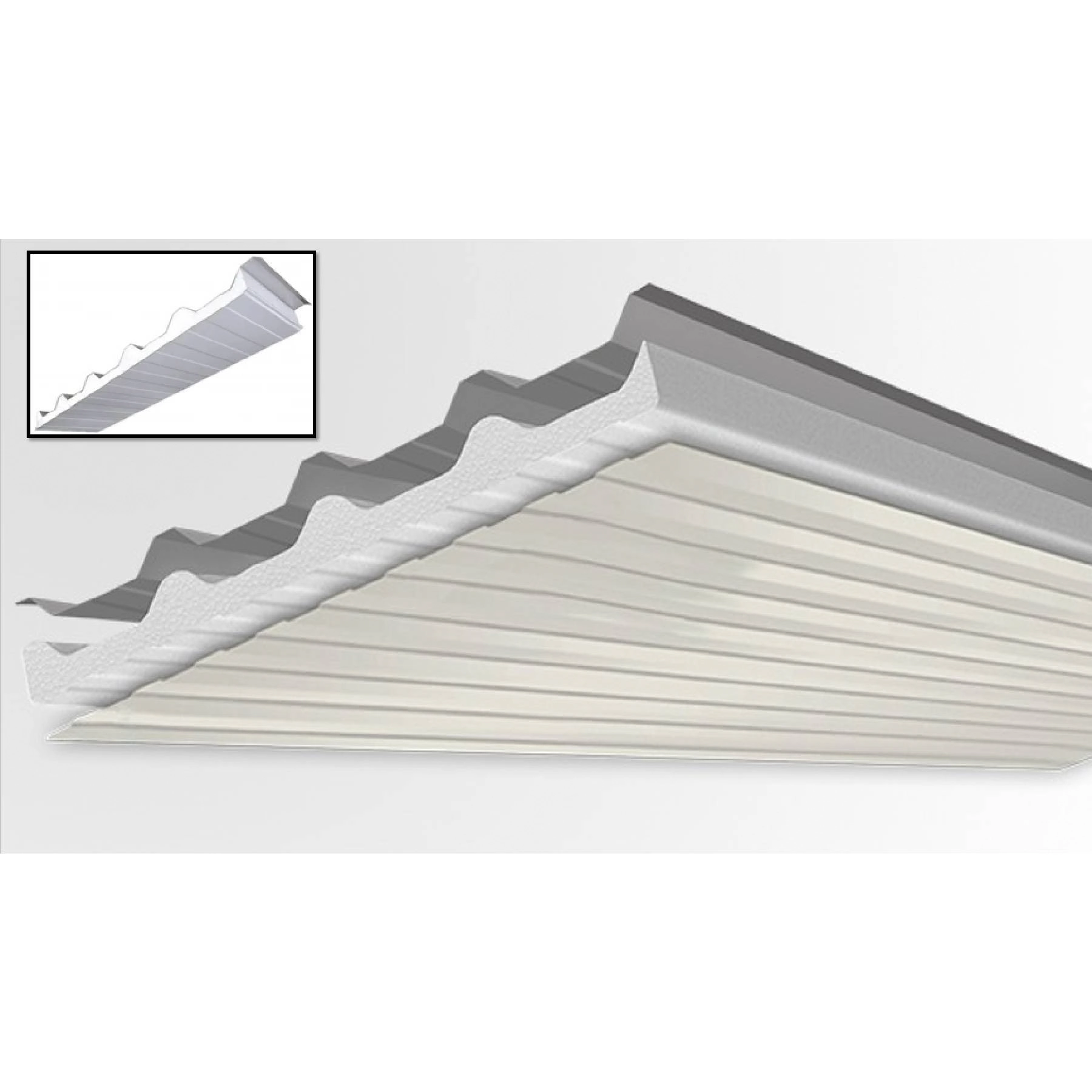 Telha Metal Galvanizada Termoacústica 1,00X1,03m