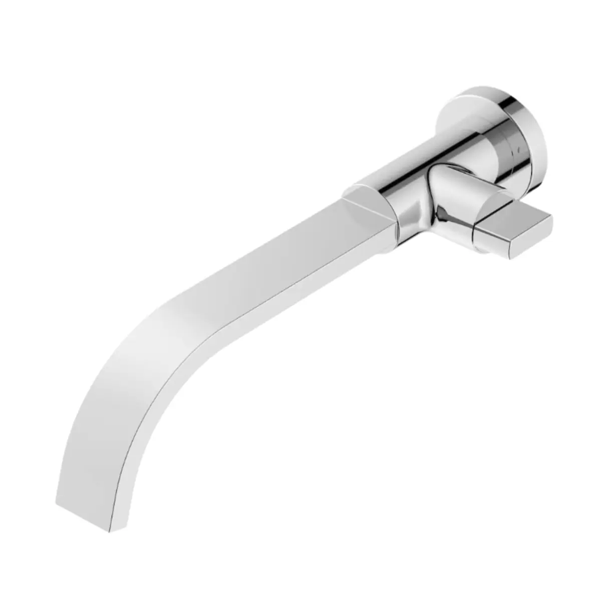 Torneira Banheiro Lavatório Parede Inox Cromado Metal 1/4v