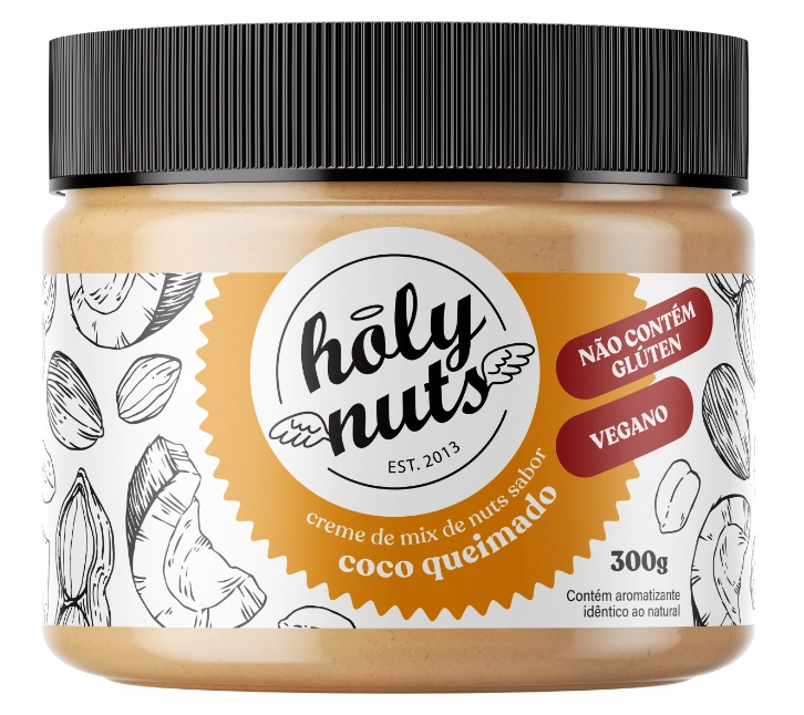 Creme Veg C/coco Queimado Holy Nuts 300g