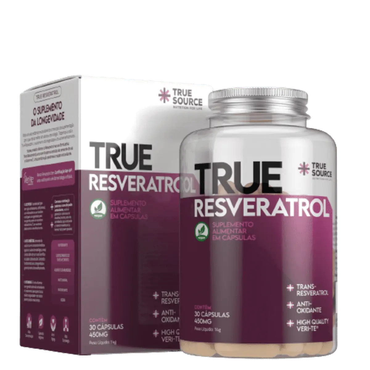 Resveratrol True Source 450mg 30 cápsulas