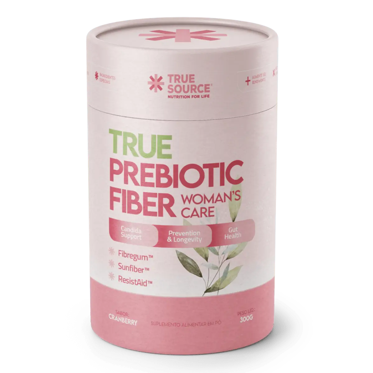 Longevidade E Prevencao True Prebiotic Fiber Cranberry 300g True Source