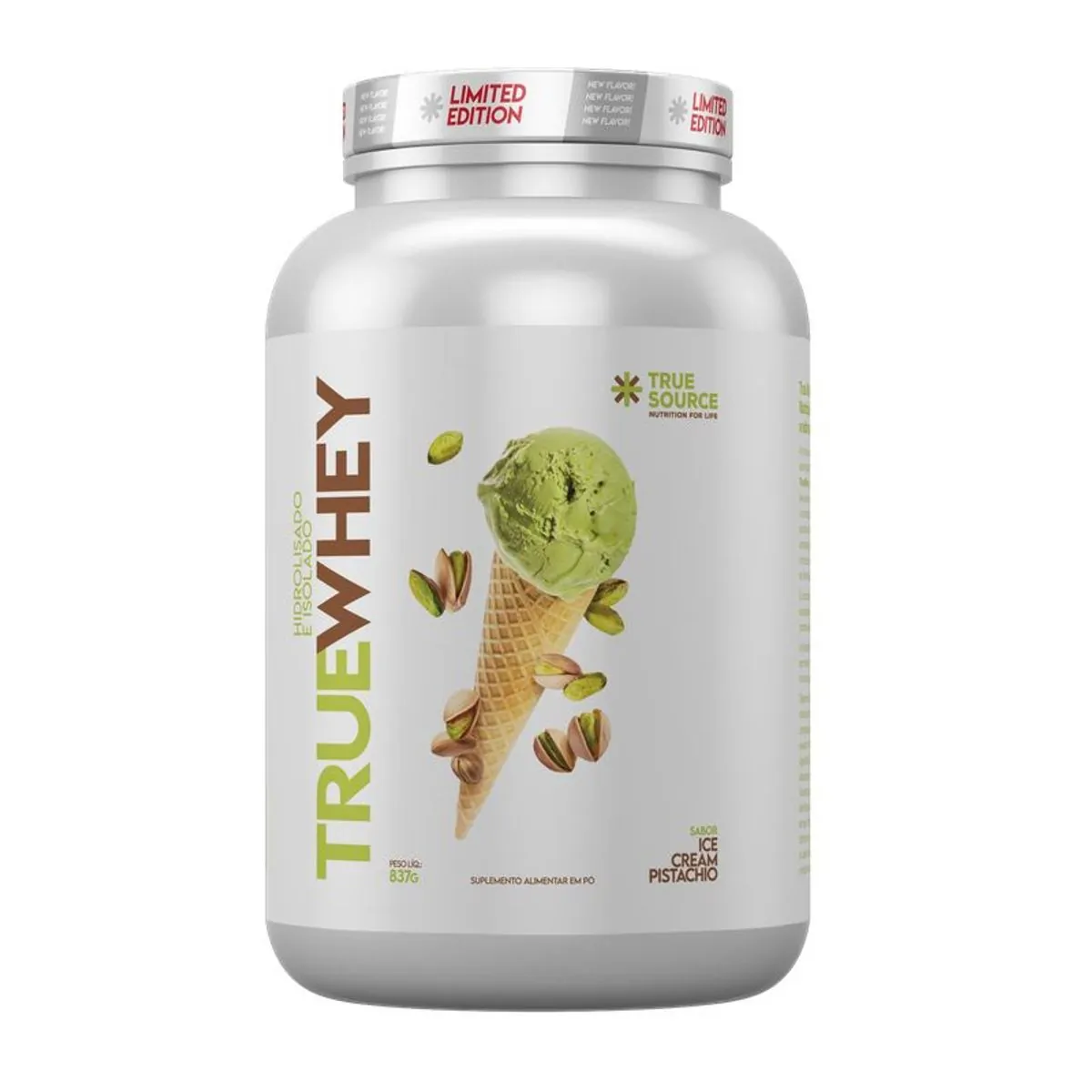 Proteína True Whey Pistachio Ice Cream True Source 837g