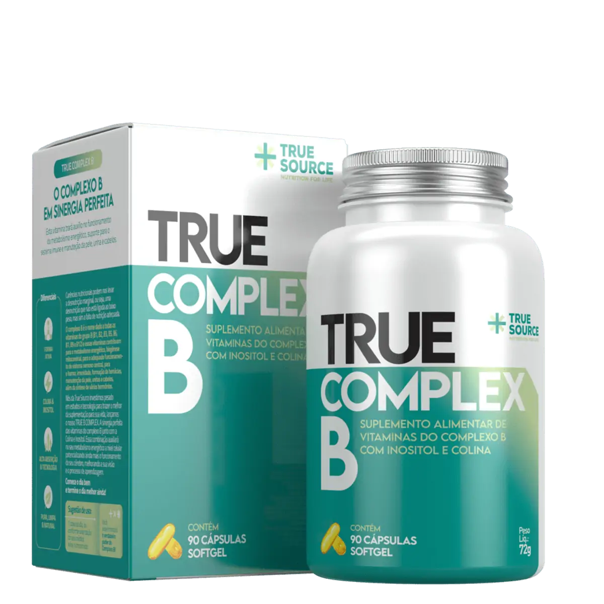 Vitaminas E Mineraistrue Complex B 90 Capsulas True Source