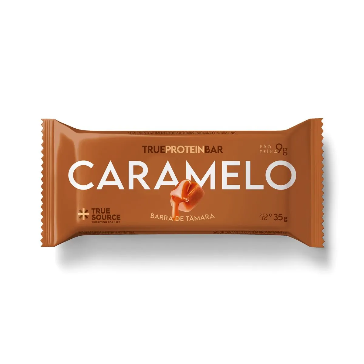 True Protein Bar Caramelo e Tâmara True Source 35g