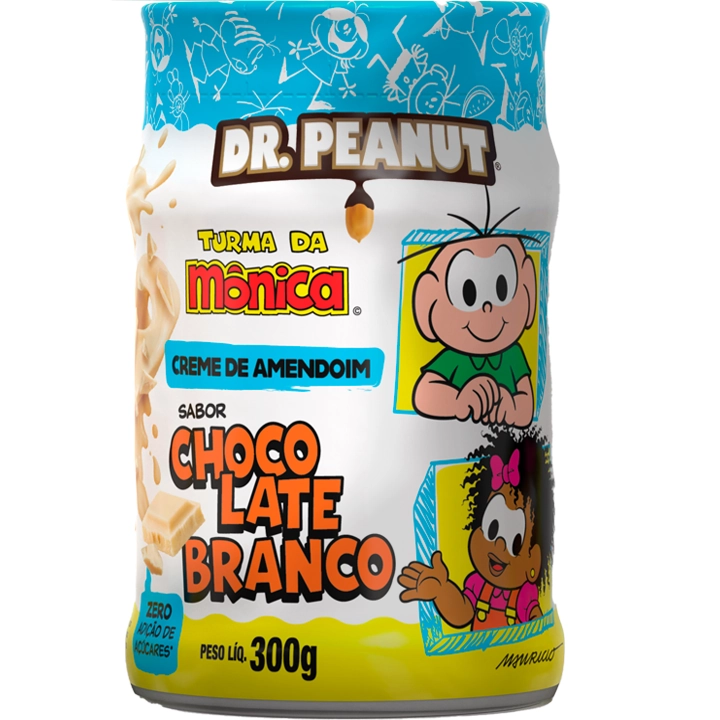 Creme Amendoim Dr.peanut Turma Monica Choc Branco 300g