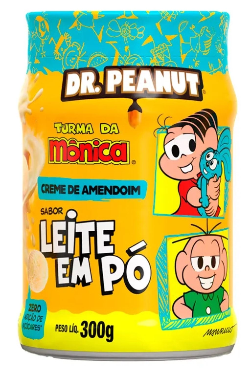 Creme Amendoim Dr.peanut Turma Monica Leite Po 300g