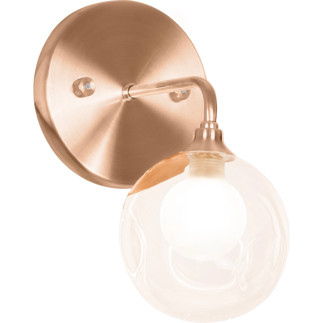 Arandela New Cobre Harmony Bolinha Ambar