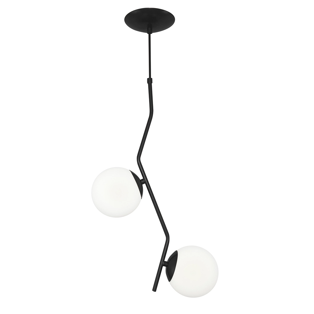 Pendente Aro Duplo Angular Jabuticaba Preto Orby