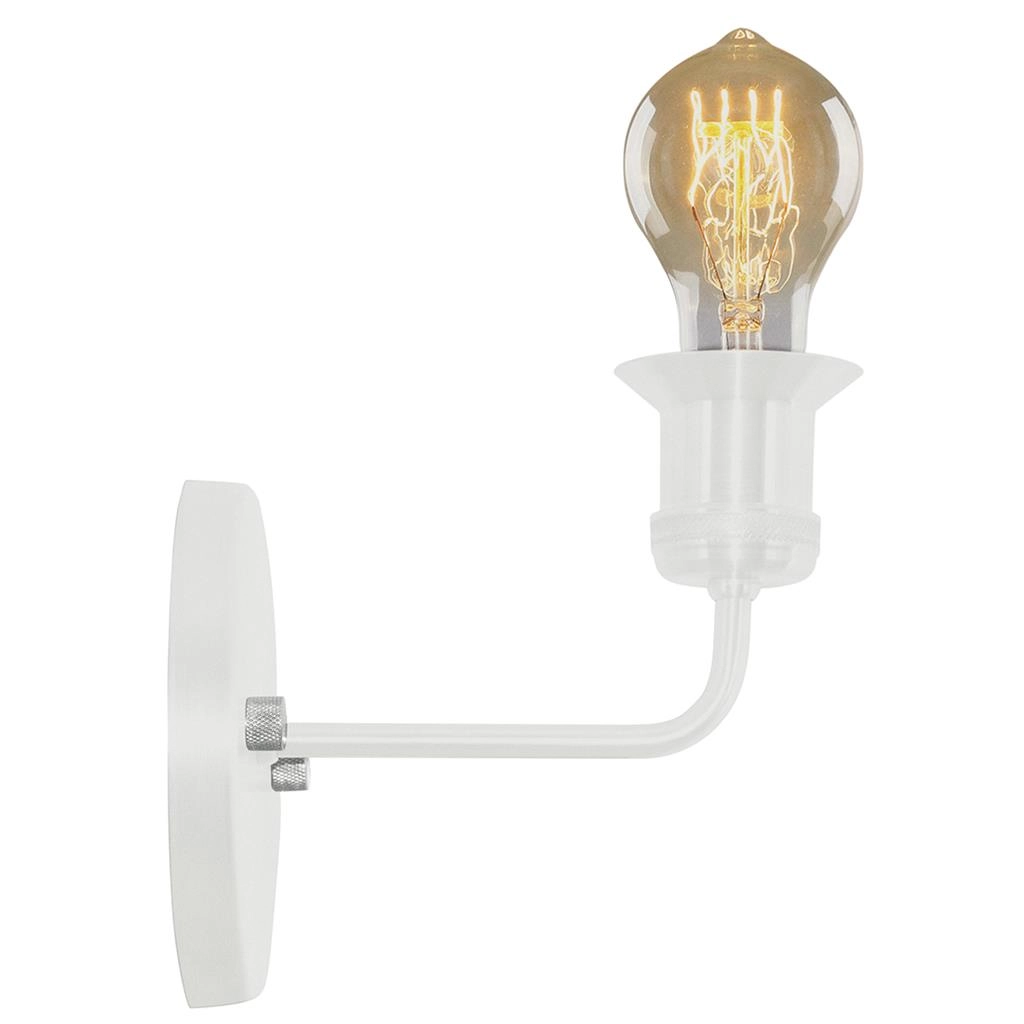 Arandela Tubo Cilindro Gourmet Nordic Alumínio Branco Lindo