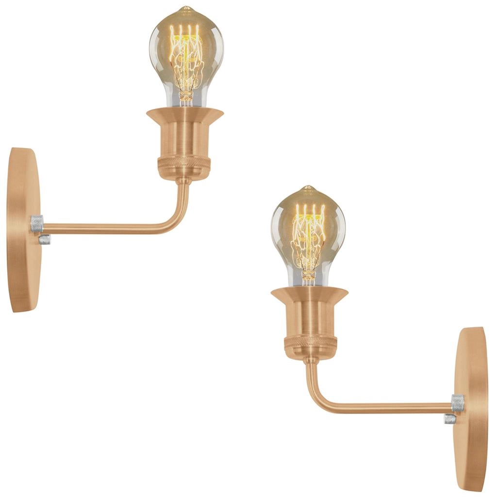Kit 2 Arandelas Tubo Cilindro Gourmet Nordic New Cobre