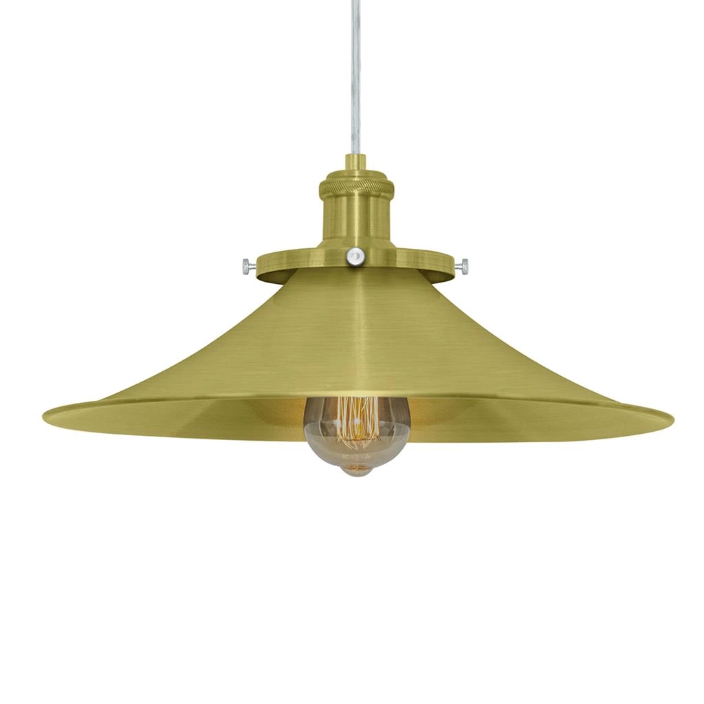 Pendente Nordic Industrial 38 Cm Vintage Dourado