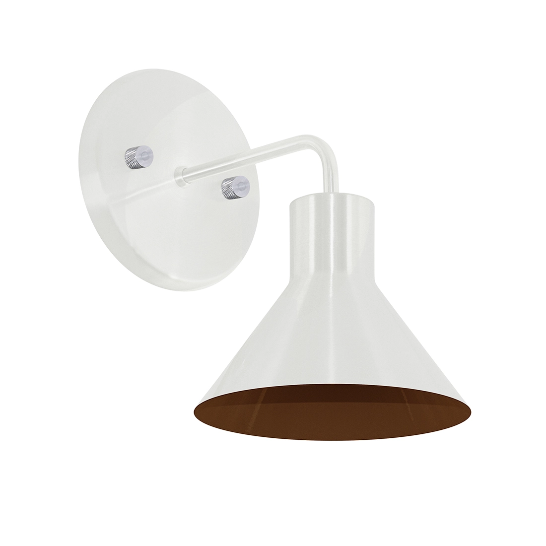 Arandela Interna Retro Tenesse Aluminio Branco / Cobre