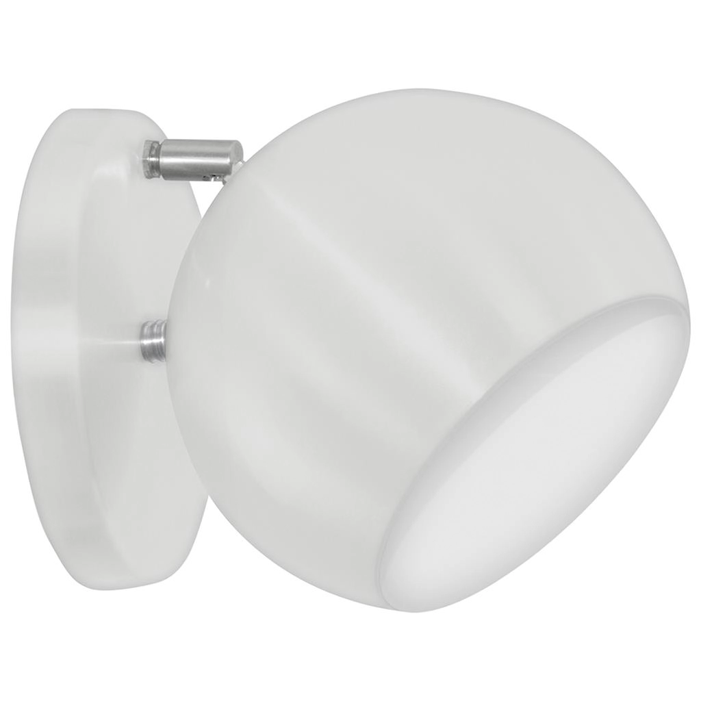 Arandela Retrô Bola Lavabo Banheiro Corredor Sacada Branco