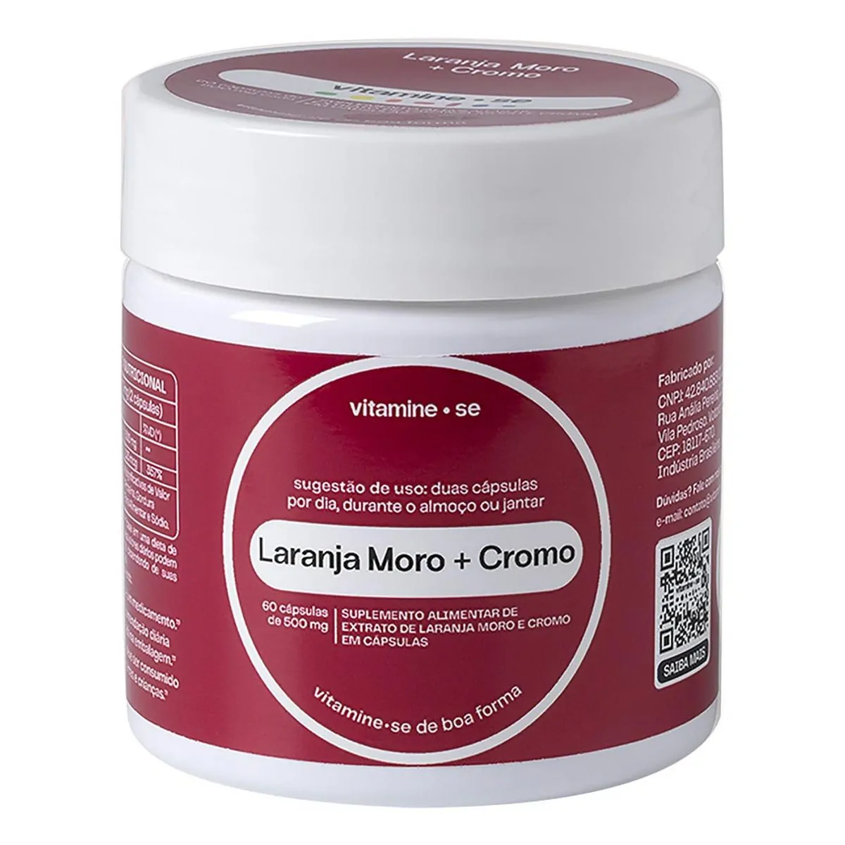 Laranja Moro Cromo Vitamine Se Pote 60 Cápsulas
